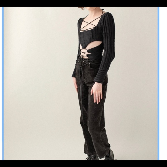 Almost.on.time custom upcycled corset sweater - Picture 1 of 4